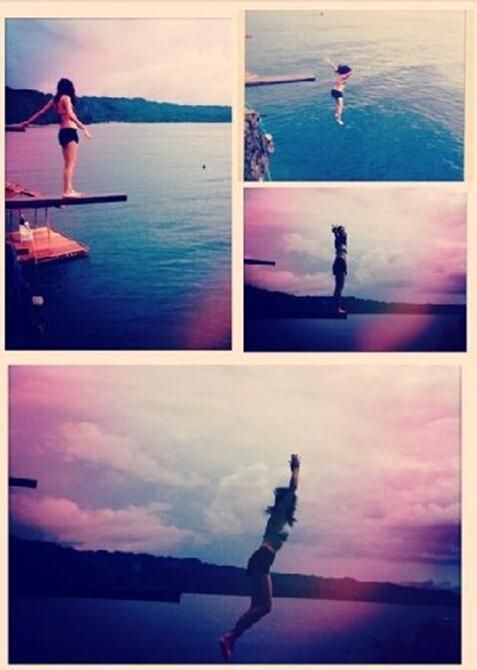 Human, People in nature, Reflection, Silhouette, Balance, Water sport, Collage, Shadow, Stock photography, 