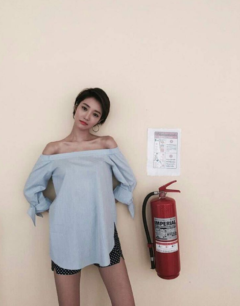 Clothing, Shoulder, Red, Beauty, Joint, Dress, Fire extinguisher, 