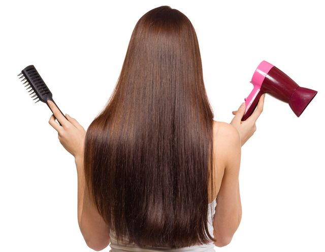 Hair, Hairstyle, Long hair, Brown hair, Hair coloring, Brown, Human, Brush, Black hair, Step cutting, 