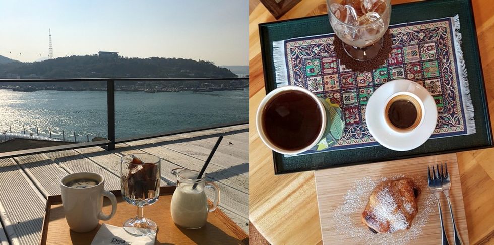 Breakfast, Coffee, Turkish coffee, Brunch, Table, Meal, Coffee cup, Caffè americano, Drink, Food, 
