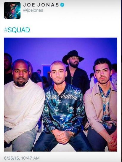 <p>舊愛Joe Jonas被發現默默取消了他對吉吉哈蒂德Gigi Hadid在Instagram和Twitter上的追蹤，甚至刪除了那年年初和肯伊威斯特Kanye West及贊恩Zayn的合照。</p>