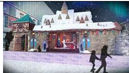 Snow, Winter, Ice, Building, Recreation, Christmas, House, Ice rink, Ice skating, 