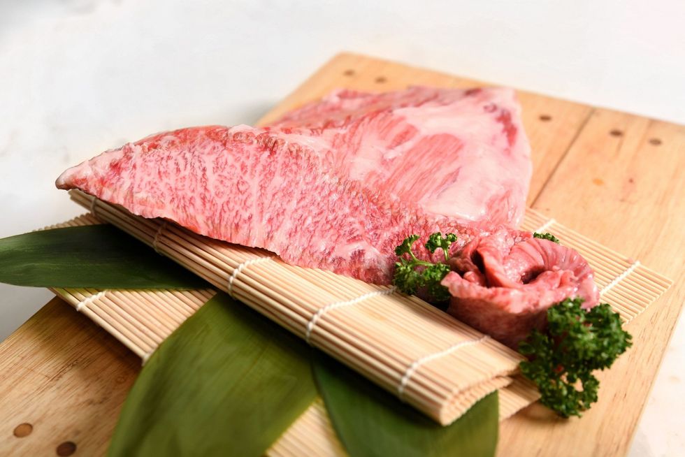 Food, Dish, Cuisine, Matsusaka beef, Kobe beef, Meat, Veal, Red meat, Flesh, Ingredient, 