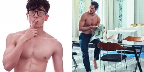 Barechested, Muscle, Eyewear, Chest, Abdomen, Glasses, Model, Stomach, Jaw, Trunk, 