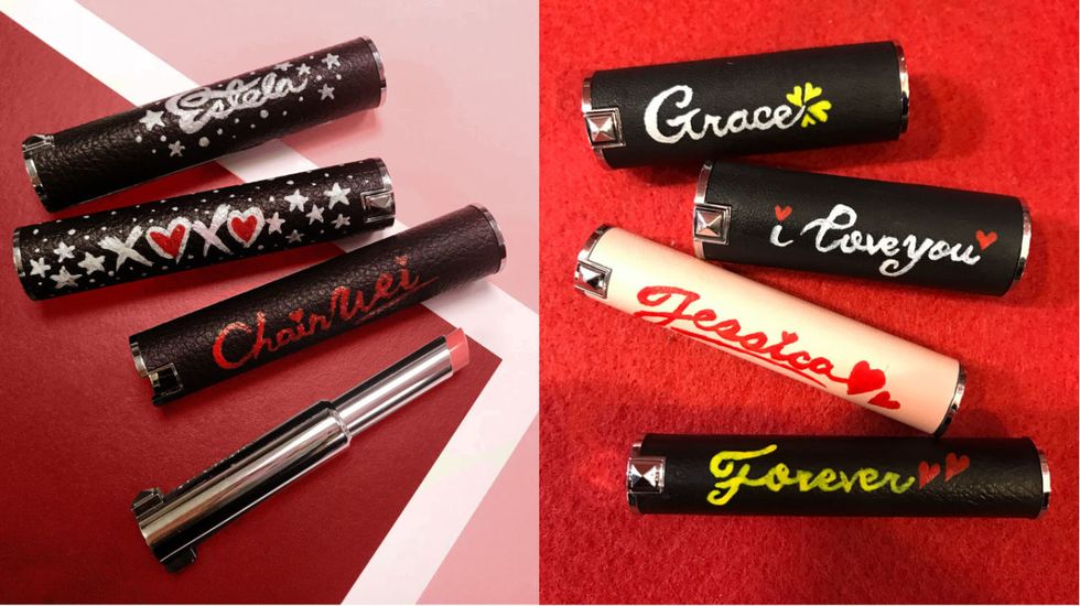Red, Font, Material property, Lip gloss, 