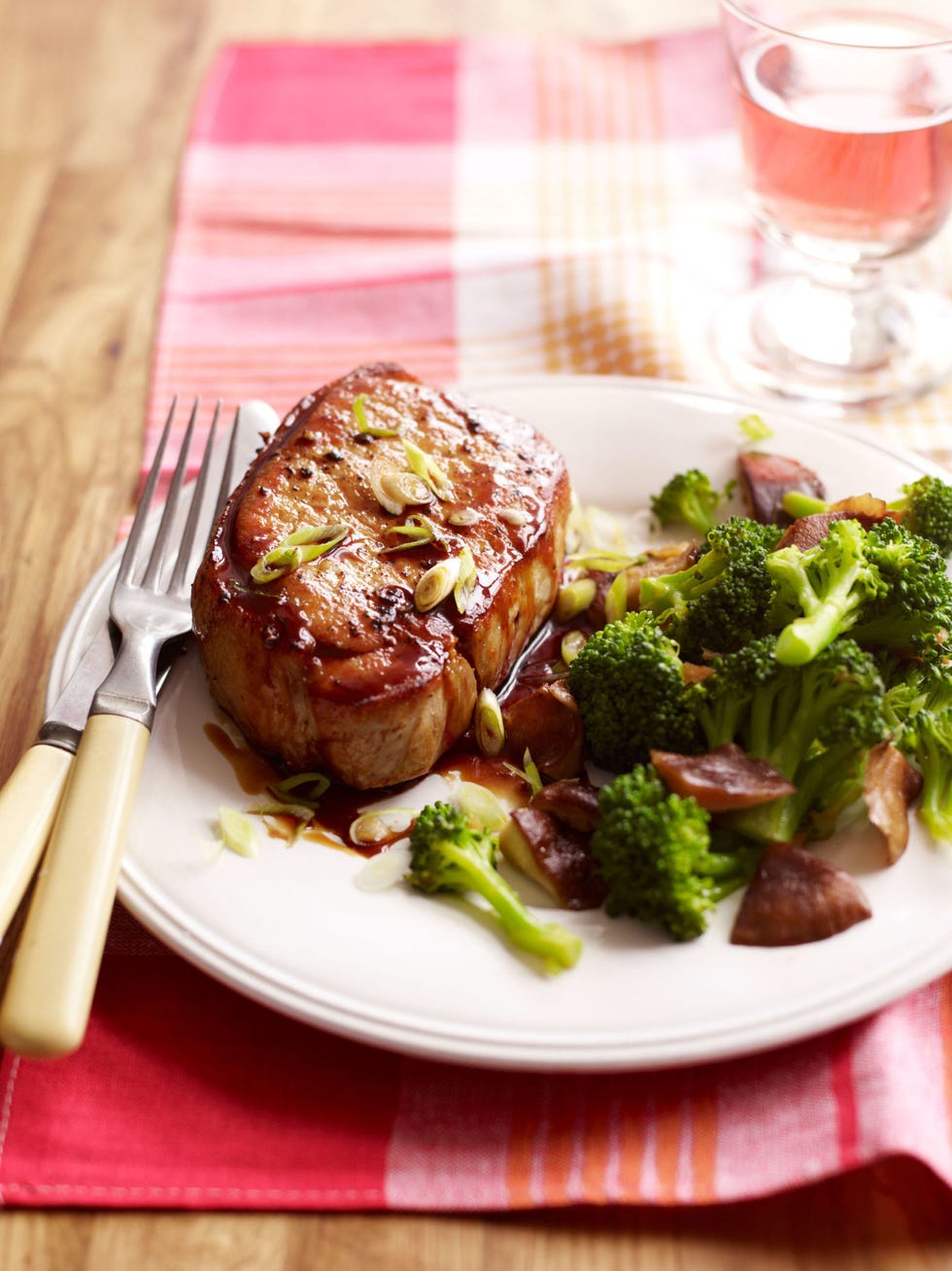 soy and whiskey glazed pork chops