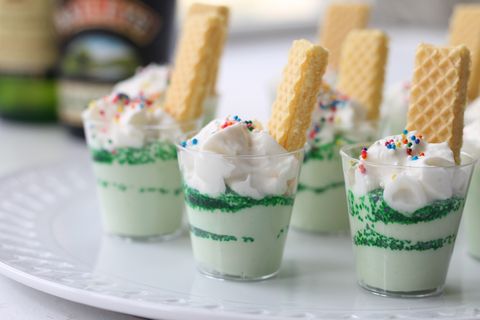 Never had a pudding shot? It's happy hour and dessert in one.

<strong>Get the recipe at <a href="http://www.eisforeat.com/2015/03/j-is-for-jello-shots-for-st-patricks-day.html">Eat Is For Eat</a>.</strong>

<strong>Related: <a href="http://www.delish.com/cooking/recipe-ideas/g2647/emoji-treats/">11 Emoji-Inspired Foods That Are Too Cute For Words</a></strong>