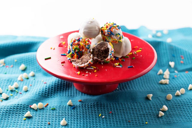 chocolate chip cookie and brownie truffles