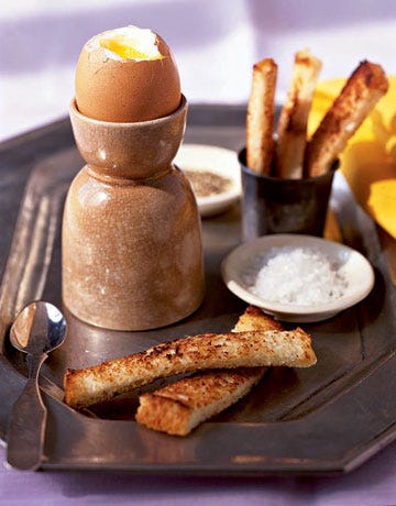 soft boiled egg and toast sticks