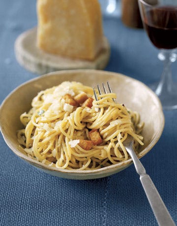 bowl of pasta with cheese