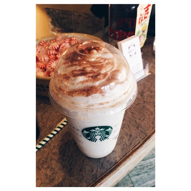 Food, Drinkware, Fast food, Coffee, Peach, Mocaccino, Sweetness, Dairy, Non-alcoholic beverage, Cappuccino, 