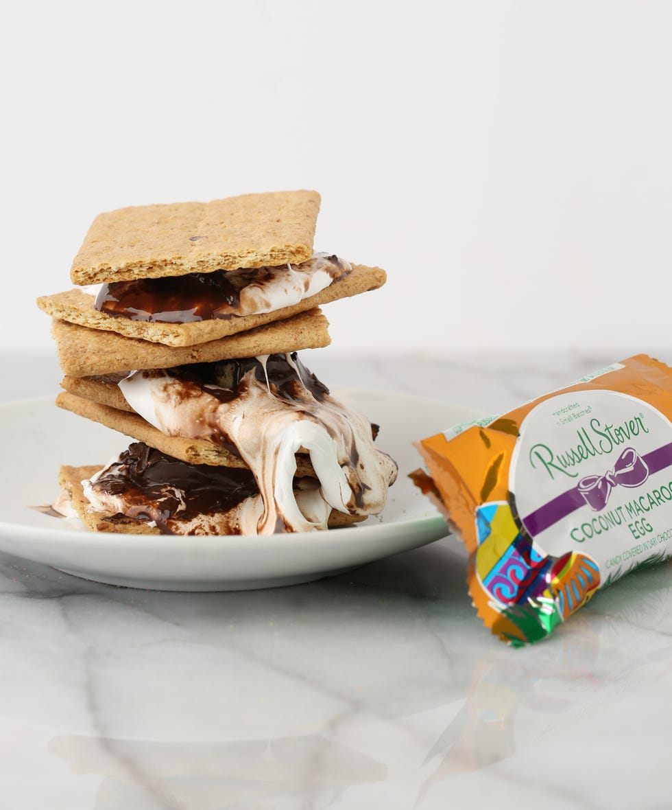 coconut macaroon egg smores