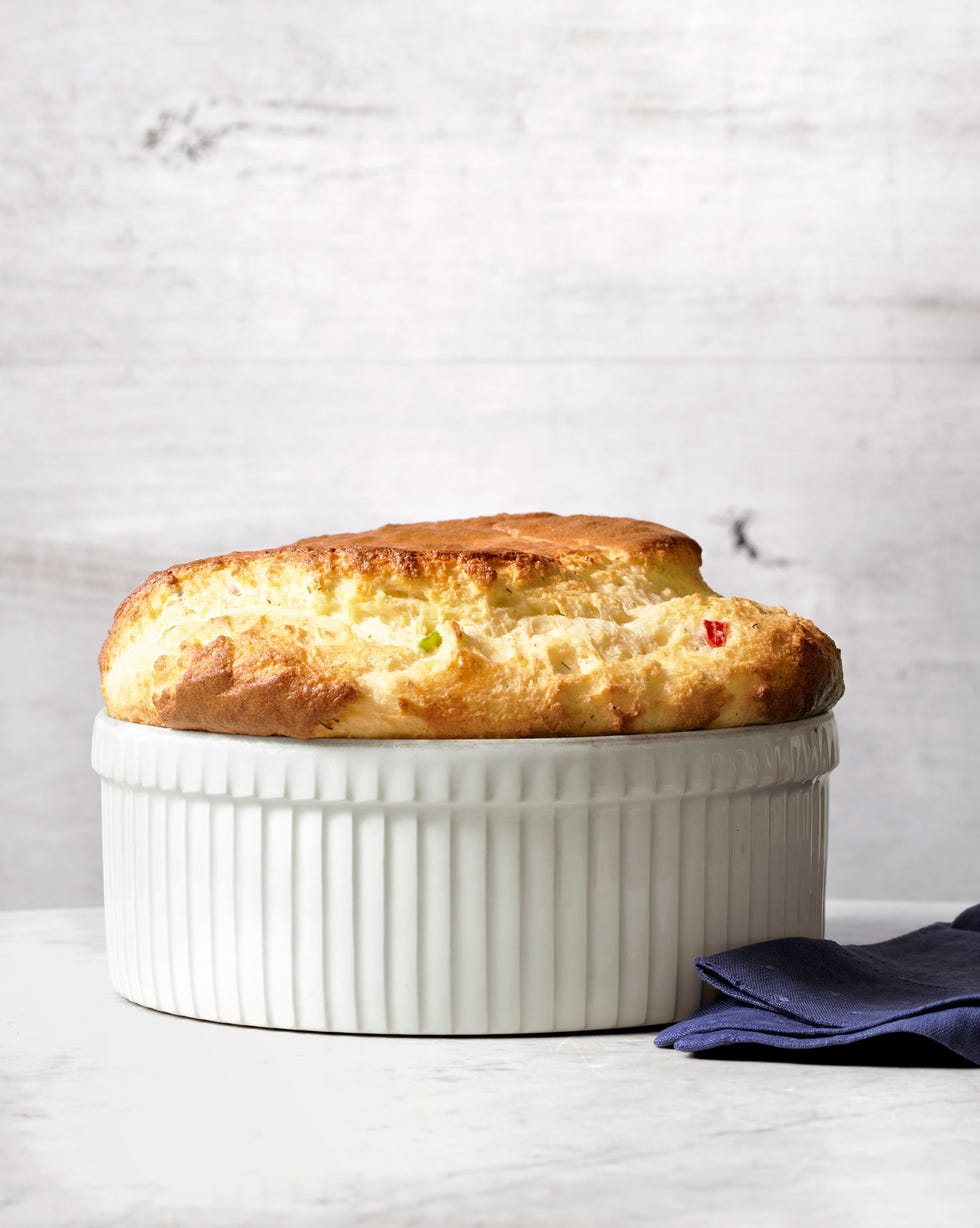 havarti souffle with scallions and dill