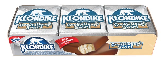 cookie dough swirl klondike bars