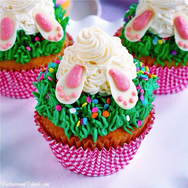 Bunny Butt Cupcakes