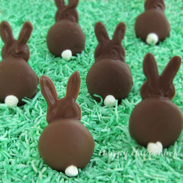 Chocolate Silhouette Bunny Butts