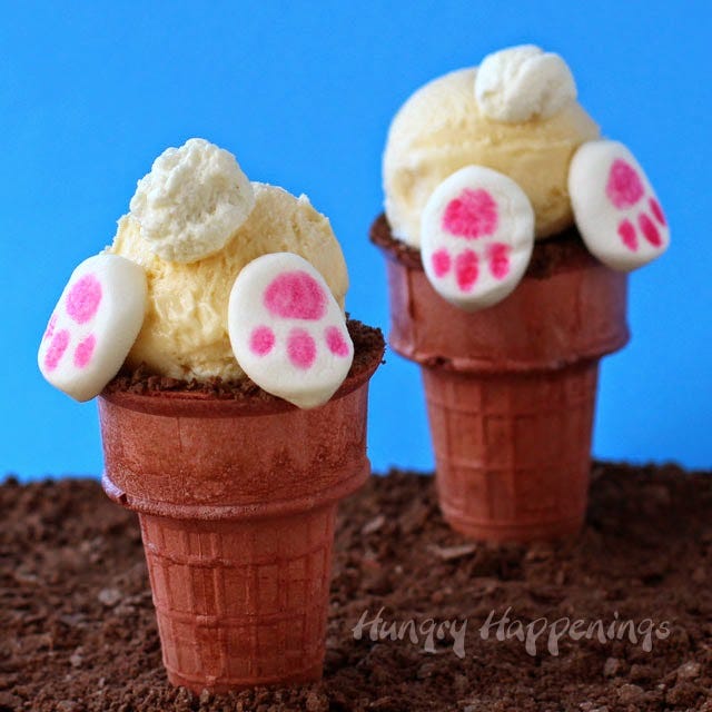 Ice Cream Bunny Butts