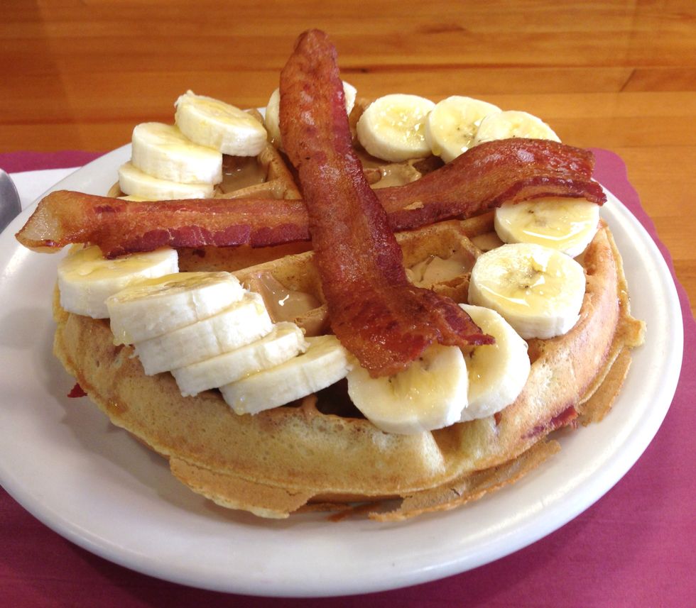Over-the-Top Waffles - Vic's Waffle House - Elvis Waffle