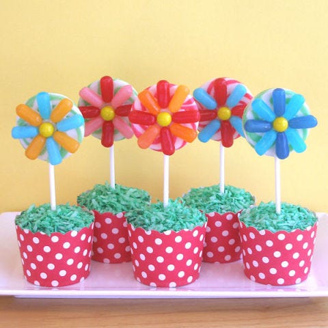 CraftyBaking - Spring Treats - Rice Krispie Treat Flower Pots