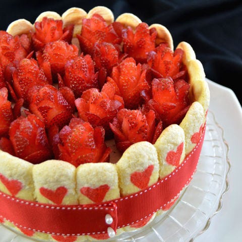 CraftyBaking - Spring Treats- Strawberry Charlotte