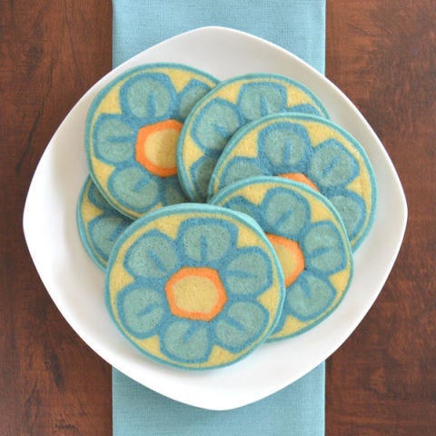 CraftyBaking Spring Treats - Millefiori Slice and Bake Cookies