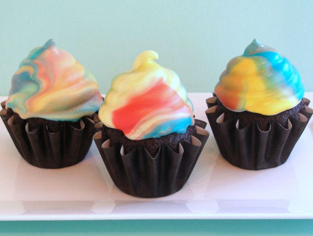 CraftyBaking Spring Treats - Tie Dye Cupcakes