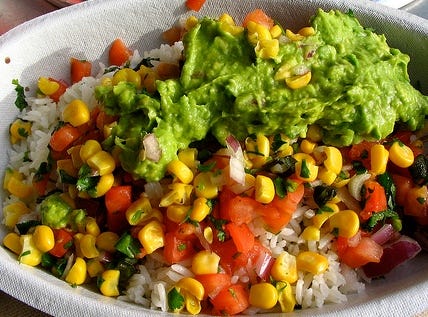 vegetarian burrito bowl