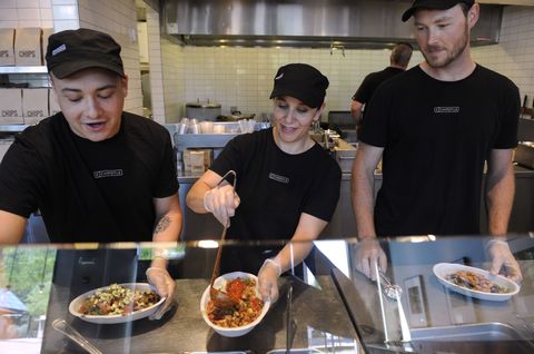 Chipotle workers