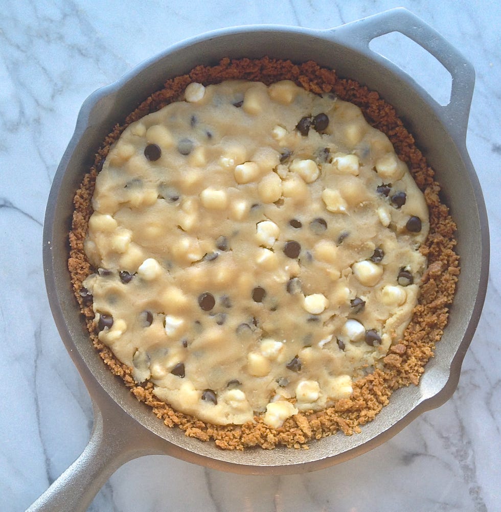 dough pressed into crust