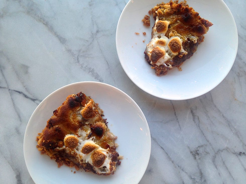 S'mores Cake Sliced