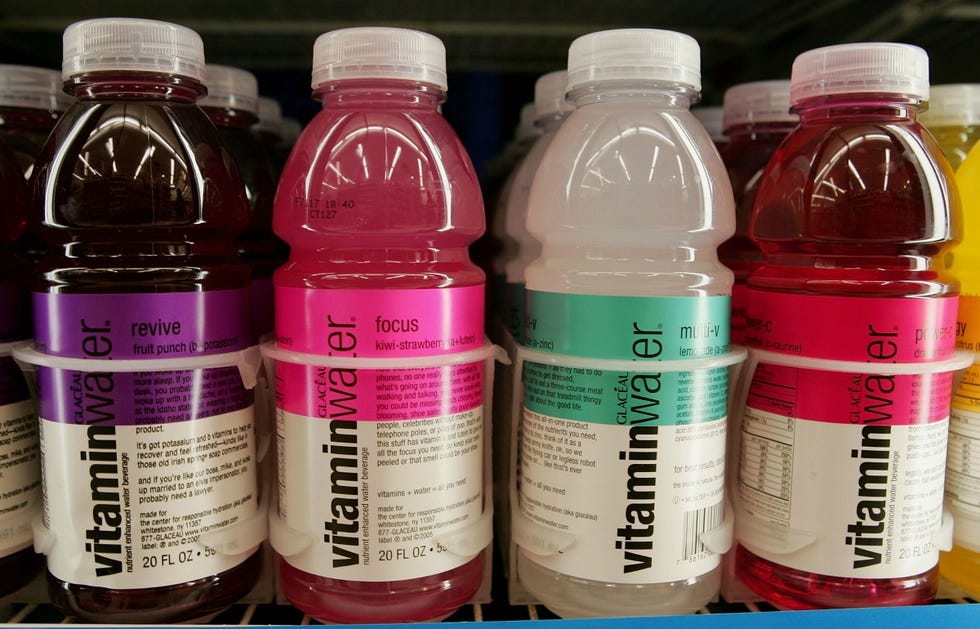Vitamin Water - Foods That Are Not That Healthy