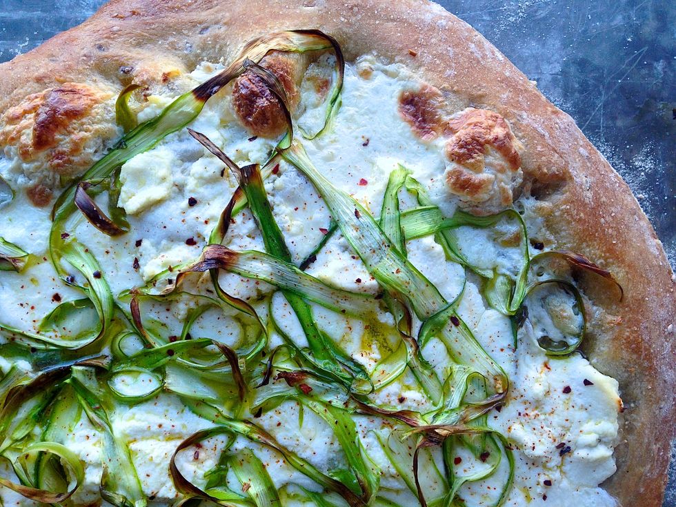 Shaved Asparagus Pizza II