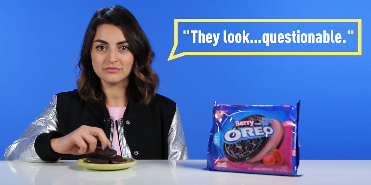preview for Delish or Not Delish: Berry Oreos