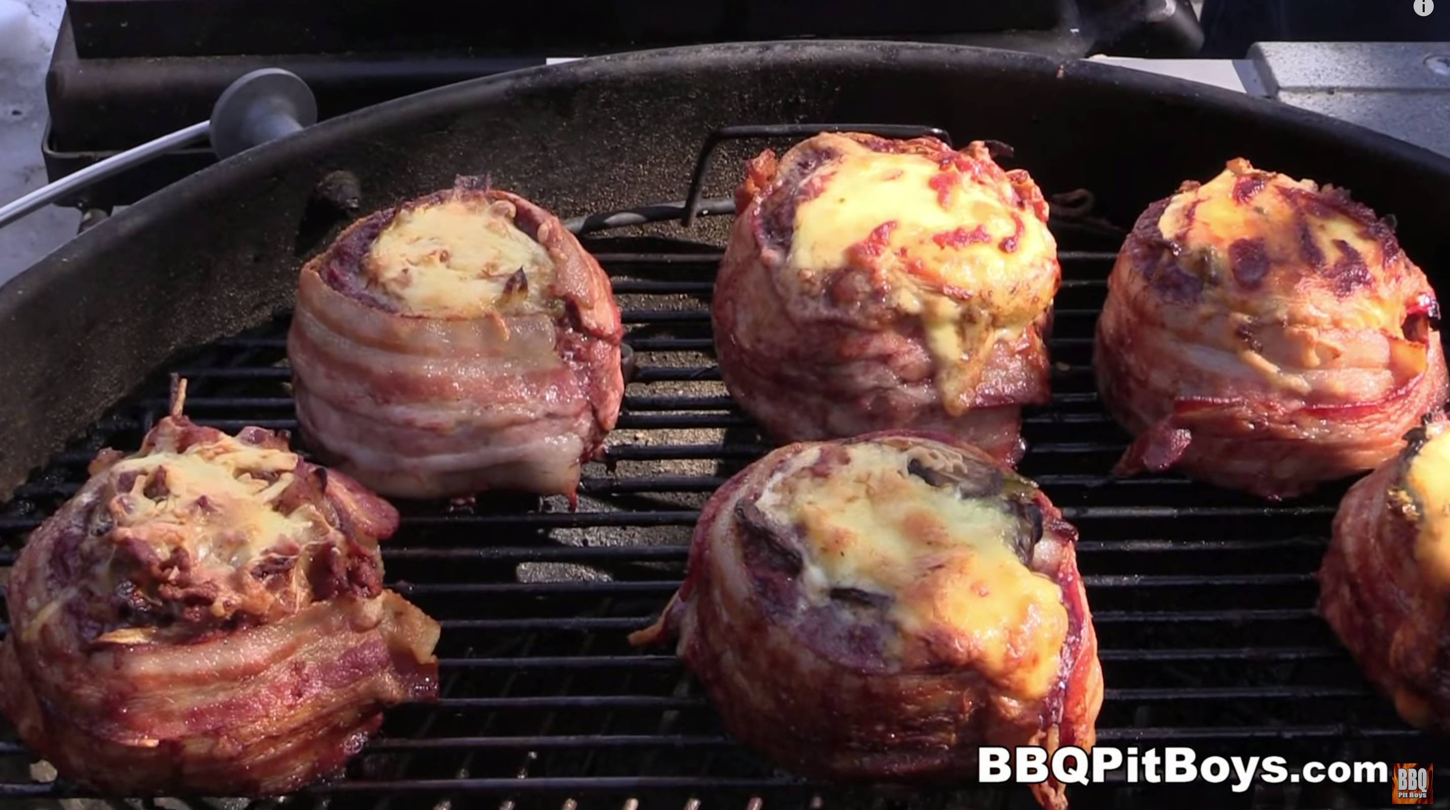 Stuffed Beer Can Burgers q Pit Boys Most Extreme Burger Recipe