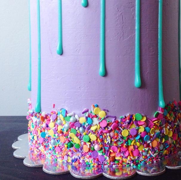 How to make neon, sprinkle-covered drip cakes like Katherine Sabbath