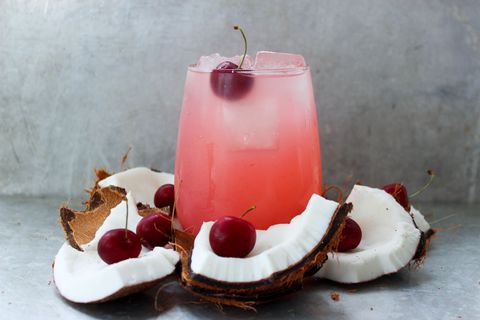 Delish - Cherry and Coconut Spiked Limeade