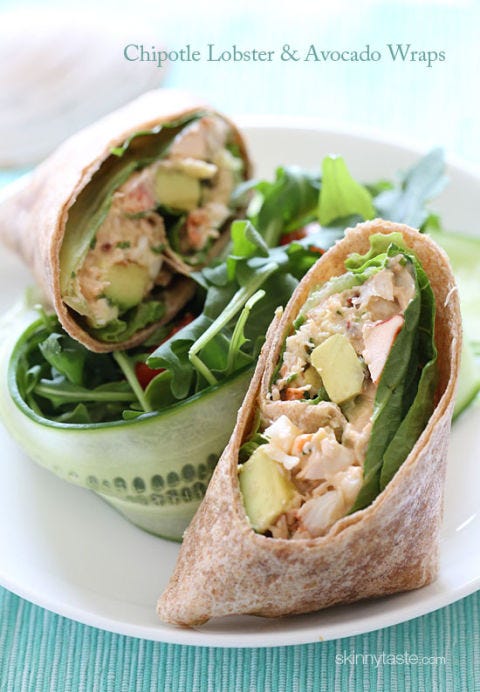 chipotle-lobster-and-avocado-wrap
