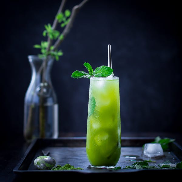 matcha mint juleps - lede