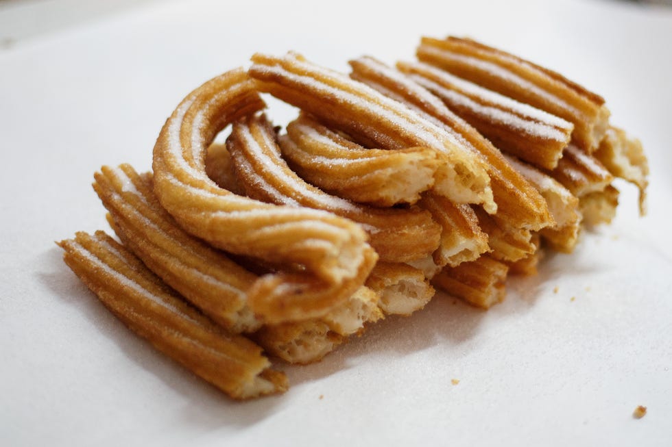 Brown, Food, White, Cuisine, Dish, Tan, Snack, Comfort food, Junk food, Churro, 