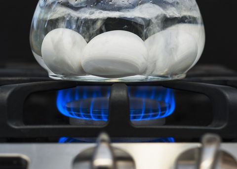 Eggs Boiling Blue Flame