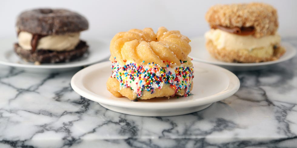 donut ice cream sandwich