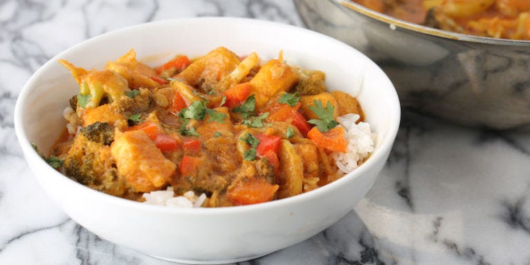 Coconut Milk and Tofu Curry