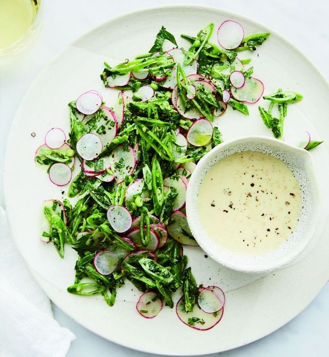 Sugar Snap Pea Salad with Radish