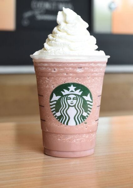Food, Dessert, Fast food, Drinkware, Sweetness, Cuisine, Dairy, Peach, Cup, Wood stain, 