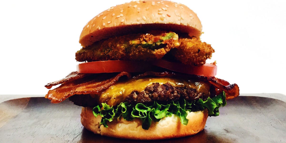 BLT Burger with Fried Avocado