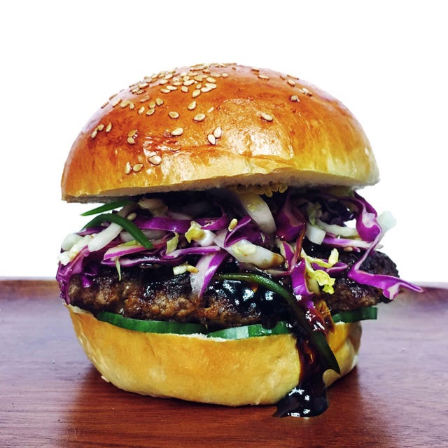 Food, Hamburger, Buffalo burger, Veggie burger, Dish, Cuisine, Junk food, Burger king premium burgers, Fast food, Bun, 
