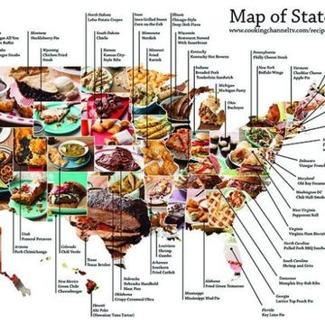 Map of State Foods