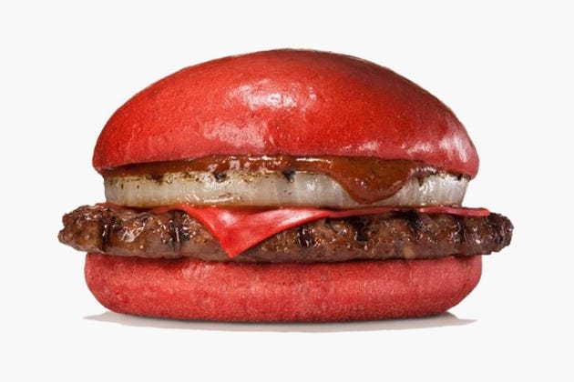 Burger King Japan Red Burgers