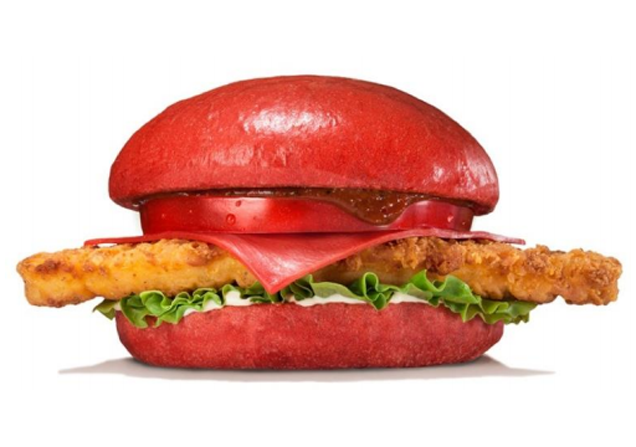 Burger King Japan Red Chicken Burger
