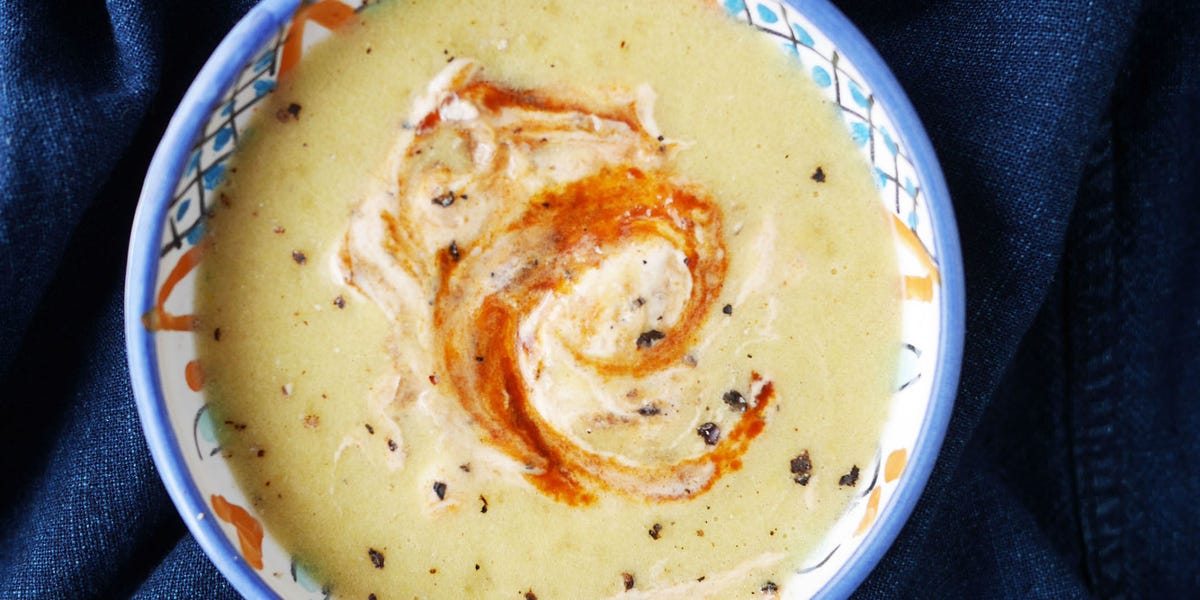 Corn Soup with Chipotle Sour Cream